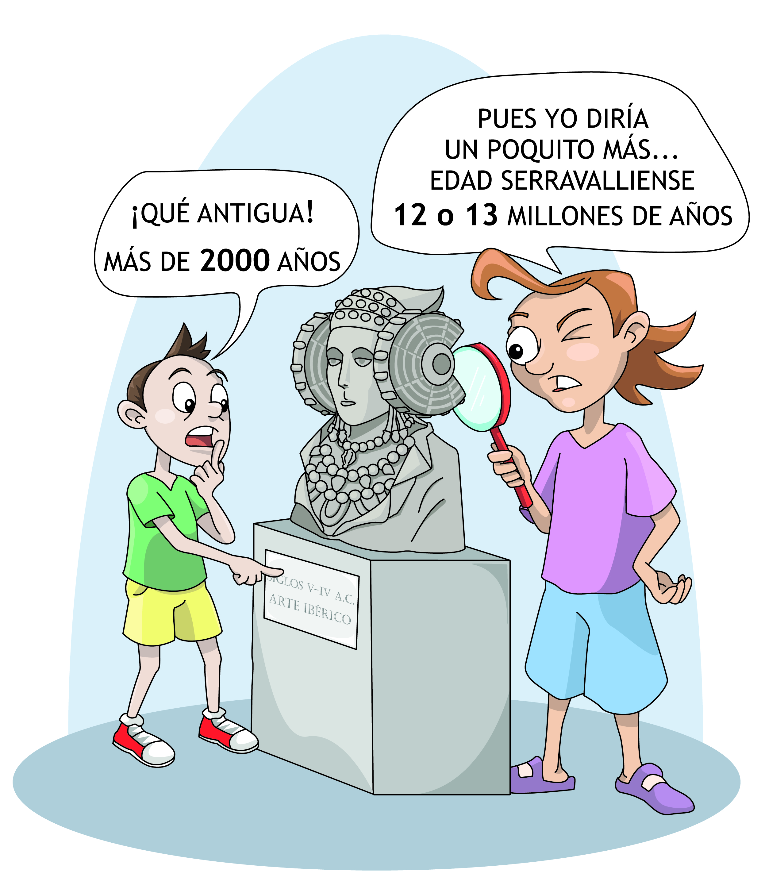 La Dama de Elche y los microfósiles
